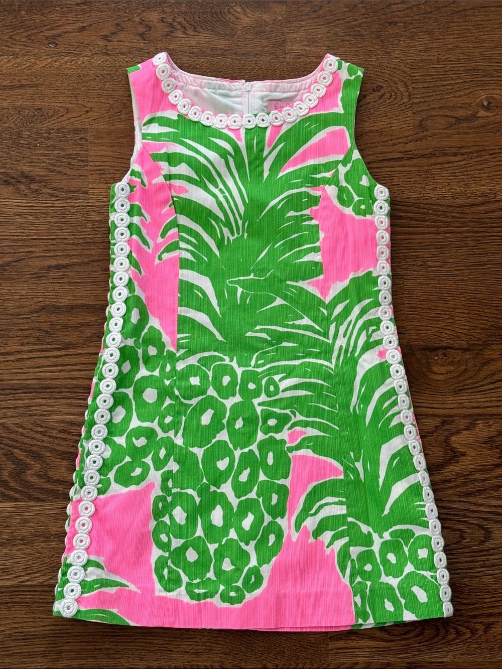 Lilly Pulitzer Pineapple Print Classic Shirt Dress